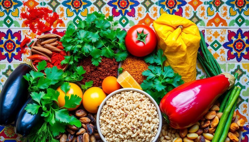 Moroccan cuisine ingredients