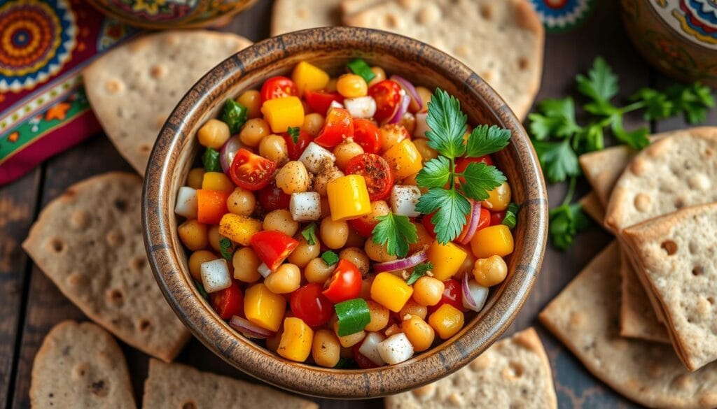 healthy moroccan chickpea salad