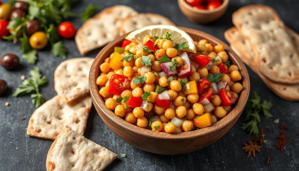 moroccan salad with chickpeas