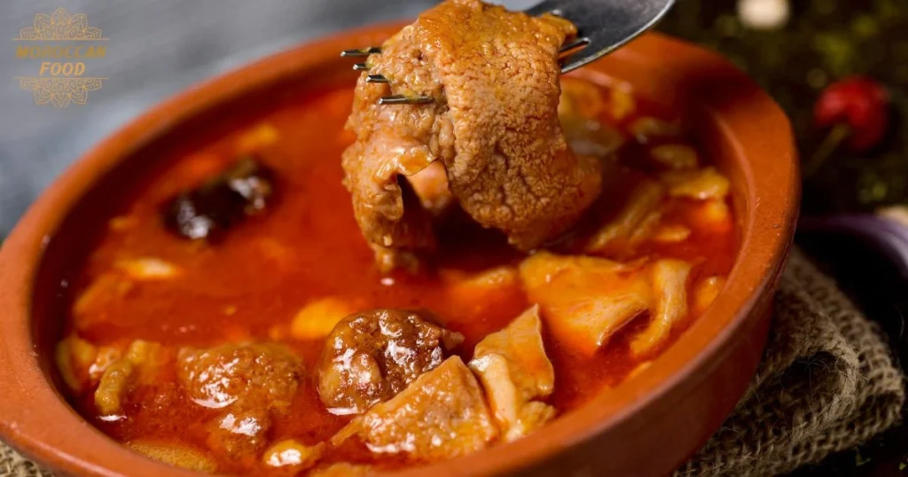 Moroccan tripe stew (kercha)