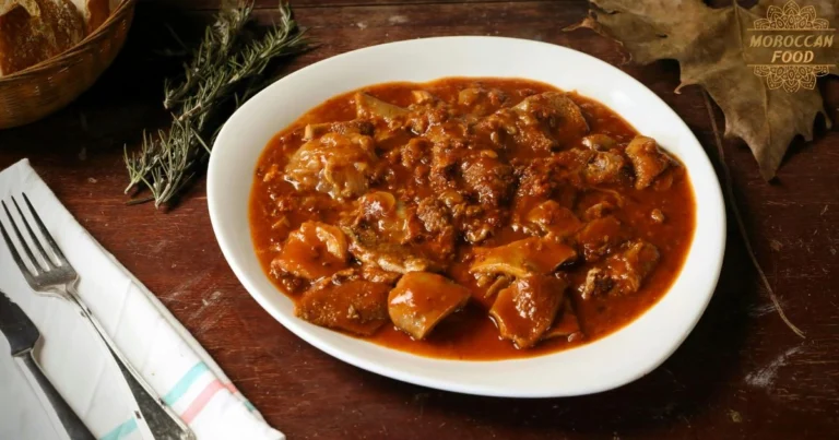 Moroccan tripe stew (kercha)